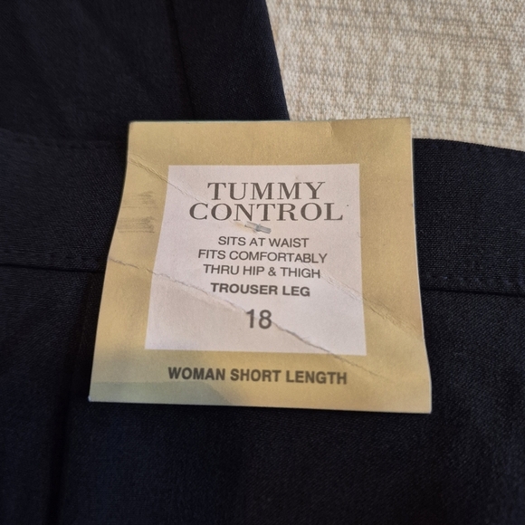 Dressbarn women's size 18W navy blue dress pants, have stretch, NWT - Picture 3 of 10